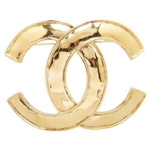 Pre Loved chanel Women Gold Brooches